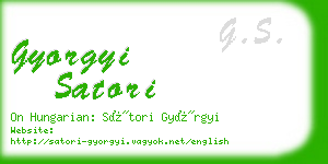 gyorgyi satori business card